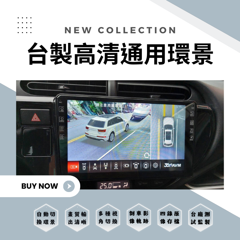 此款3D360高清環景經過台廠檢驗穩定度、點亮、干撓，給予您更多產品保障！